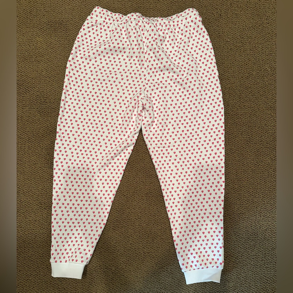 Roller Rabbit pink heart sweatpants size L - Picture 3 of 3